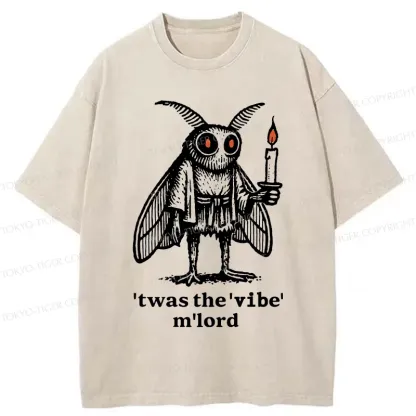 Tokyo-Tiger Japan Funny Mothman Washed T-Shirt