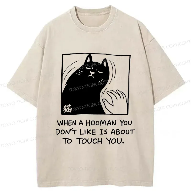 Tokyo-Tiger Rebellious Cat Washed T-Shirt