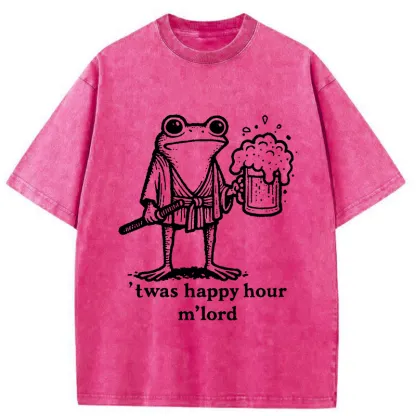 Tokyo-Tiger Happy Hour Frog Washed T-Shirt