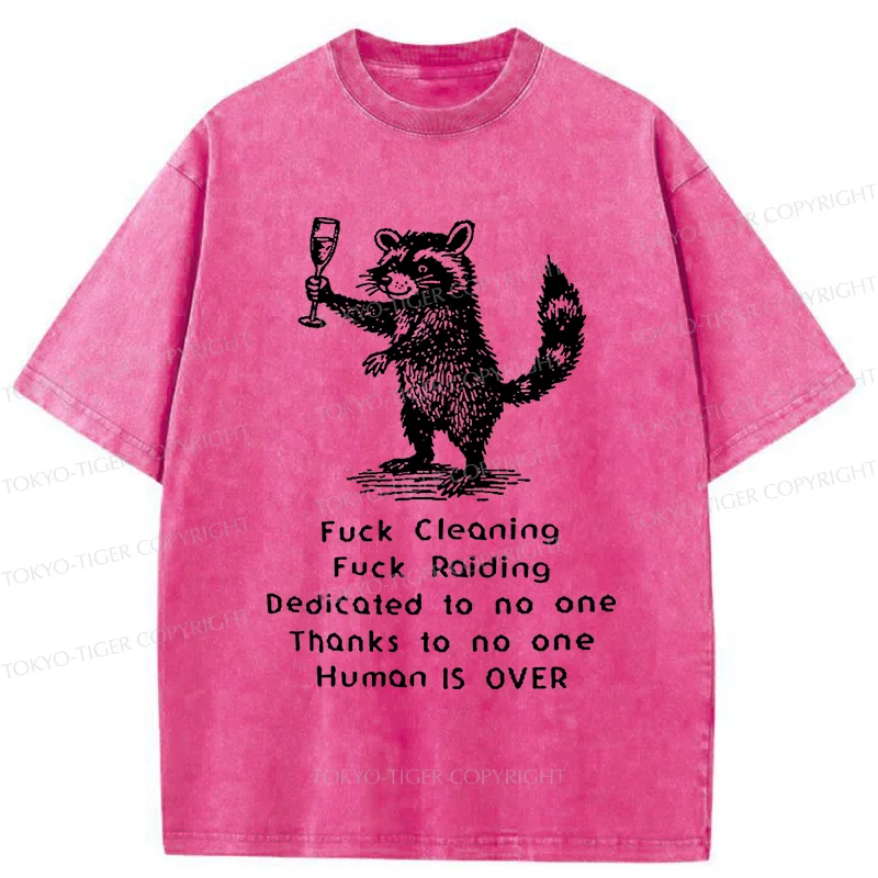 Tokyo-Tiger Rebellious Raccoon Washed T-Shirt
