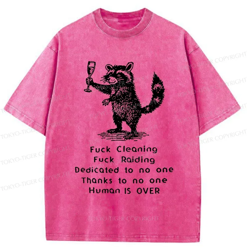 Tokyo-Tiger Rebellious Raccoon Washed T-Shirt