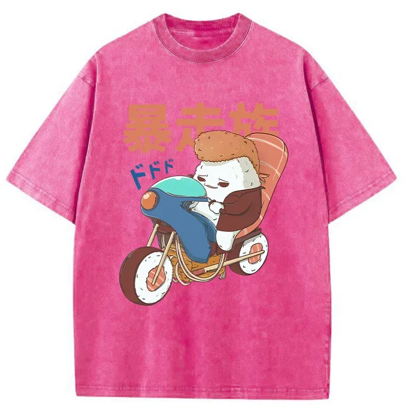 Tokyo-Tiger Motorcycle Gang Washed T-Shirt