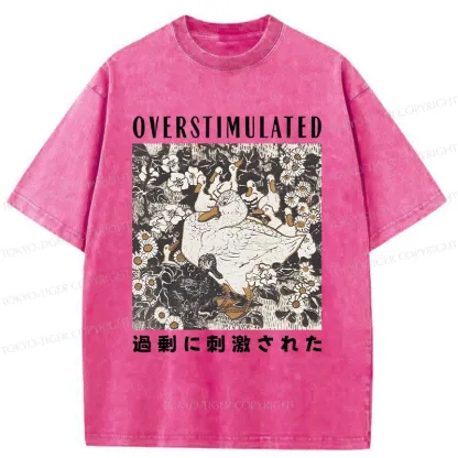 Tokyo-Tiger Overthinking Duck Washed T-Shirt