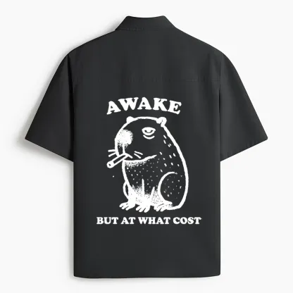 Tokyo-Tiger Smoking Capybara Work Shirt