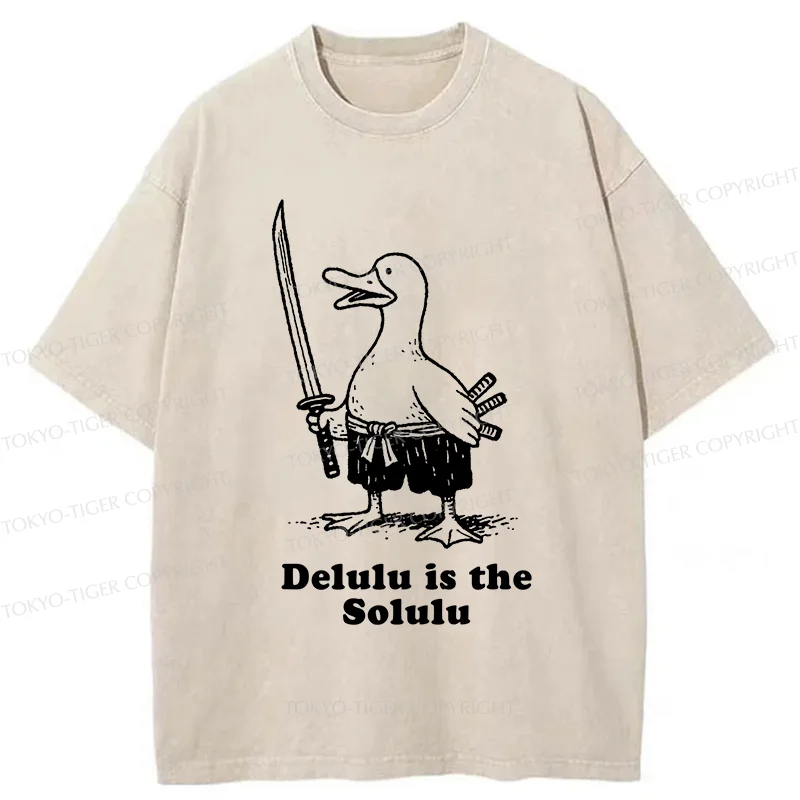 Tokyo-Tiger Samurai Goose Washed T-Shirt