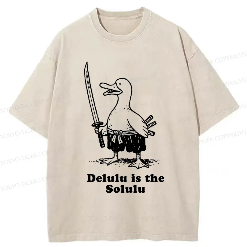Tokyo-Tiger Samurai Goose Washed T-Shirt