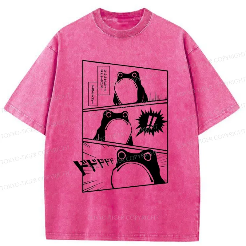 Tokyo-Tiger Shocked Frog Washed T-Shirt