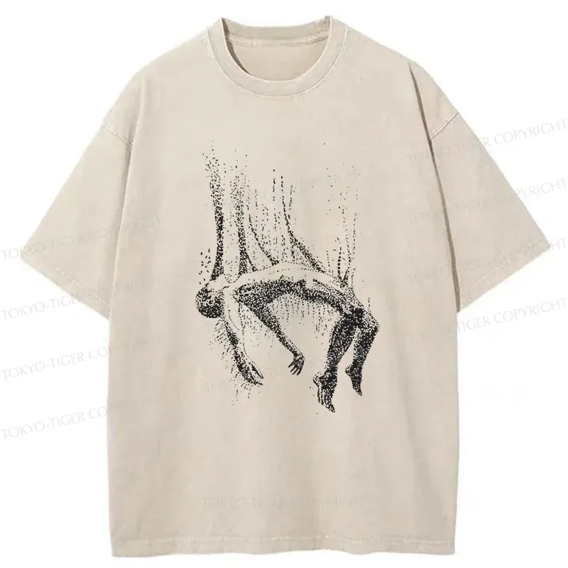 Tokyo-Tiger Lost And Wandering Soul Washed T-Shirt
