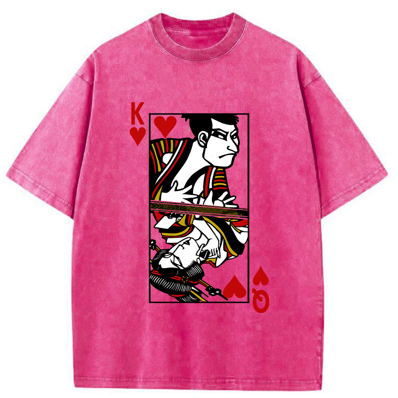 Tokyo-Tiger Japanese Poker Geisha Washed T-Shirt