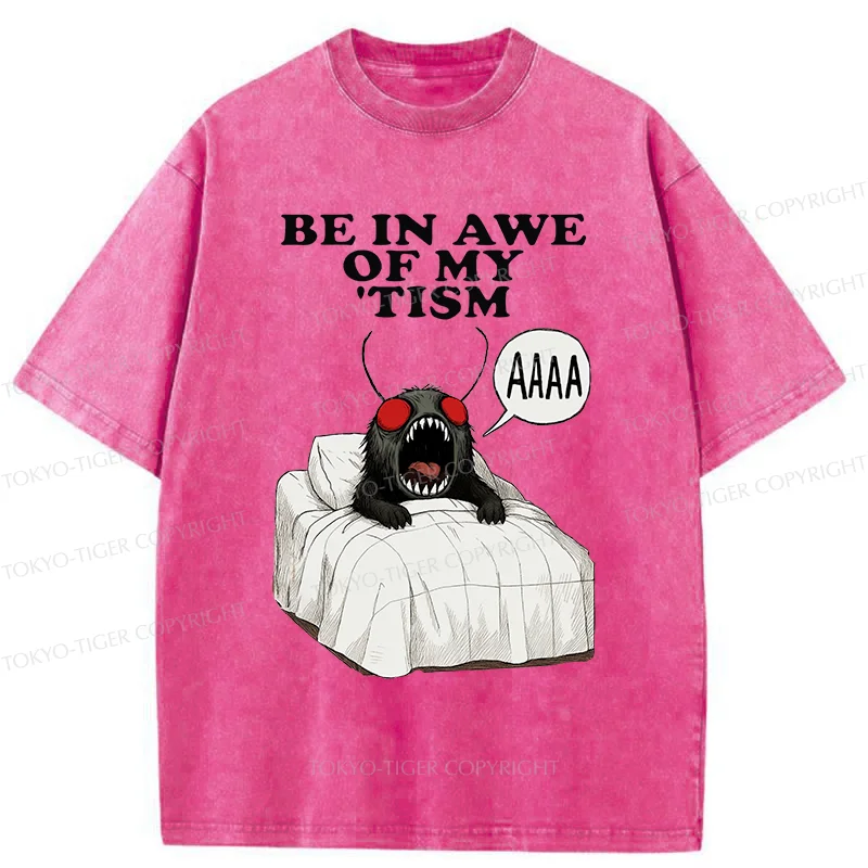 Tokyo-Tiger Mothman Wakes Up Washed T-Shirt