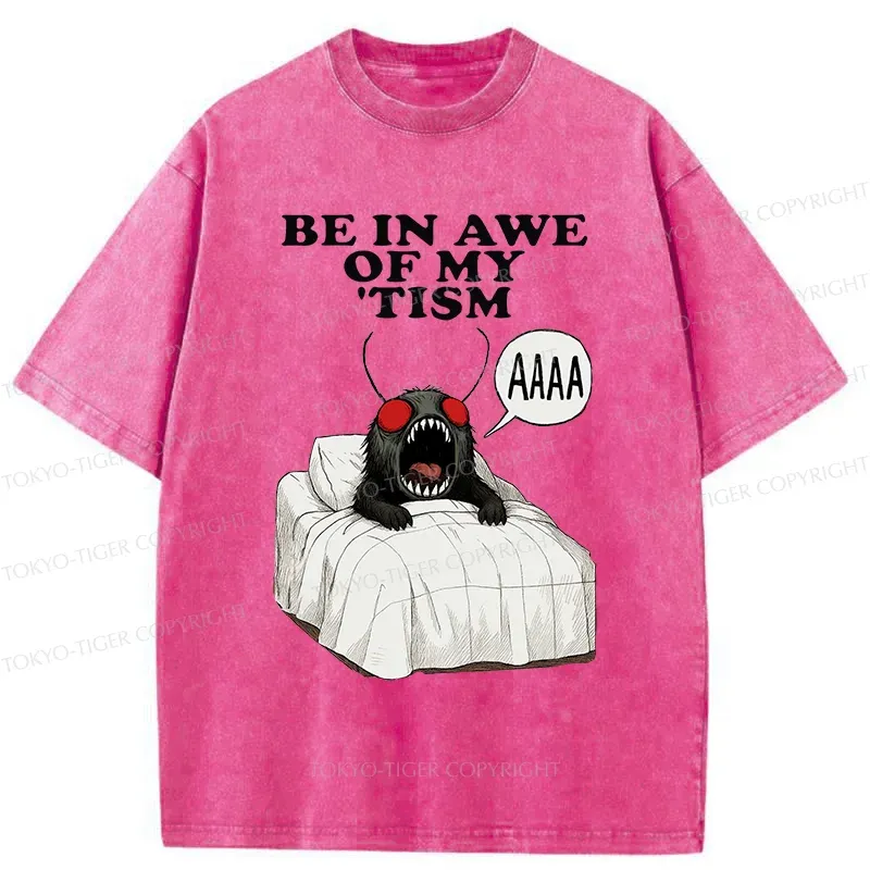 Tokyo-Tiger Mothman Wakes Up Washed T-Shirt