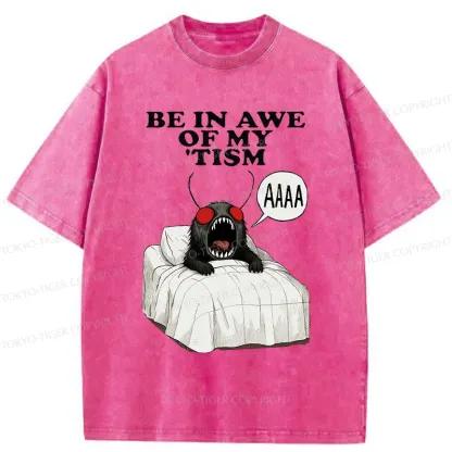 Tokyo-Tiger Mothman Wakes Up Washed T-Shirt