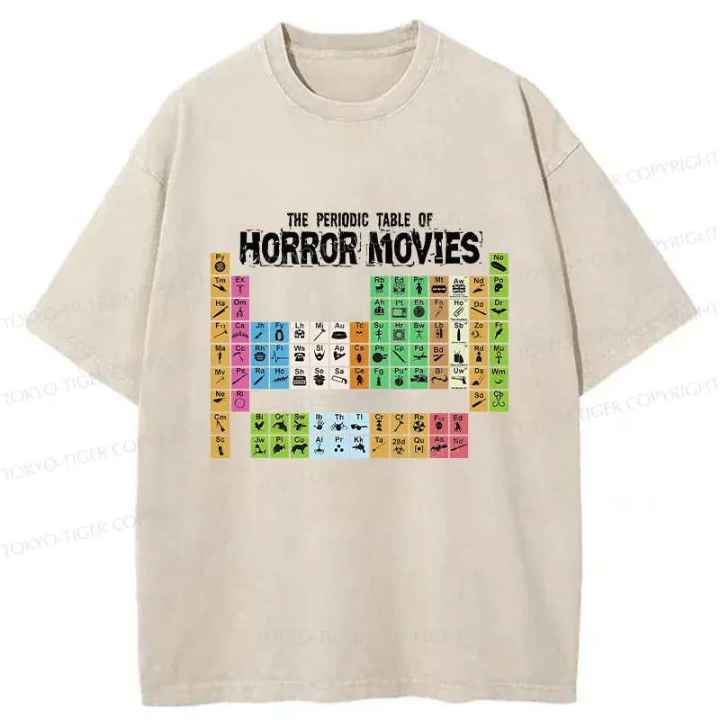 Tokyo-Tiger Horror Elements Washed T-Shirt