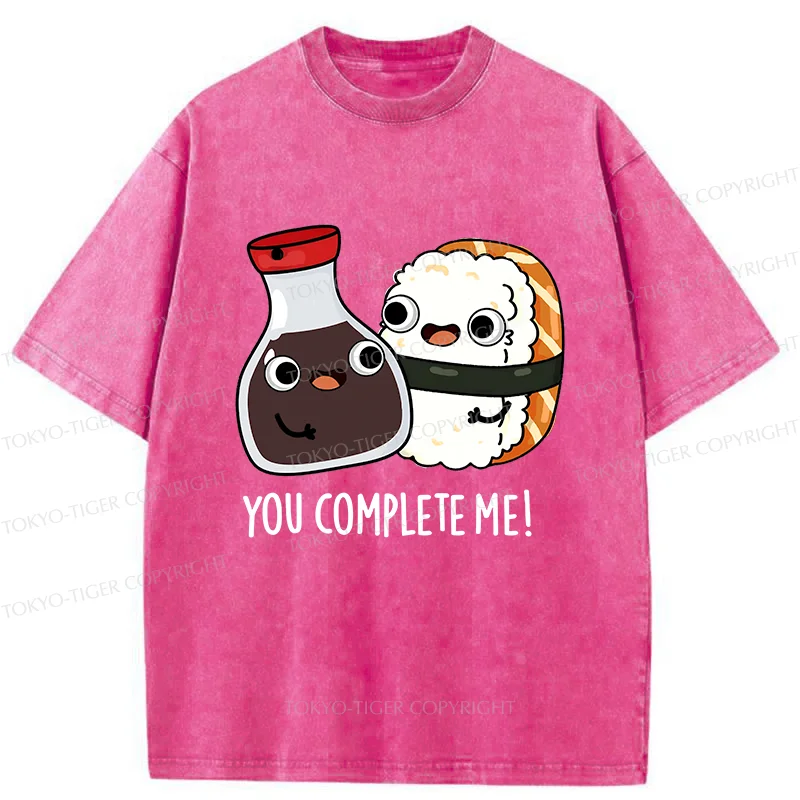 Tokyo-Tiger Soy Sauce And Sushi Washed T-Shirt