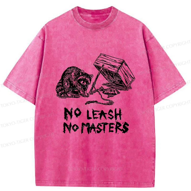 Tokyo-Tiger Raccoon Waiting For Prey Washed T-Shirt