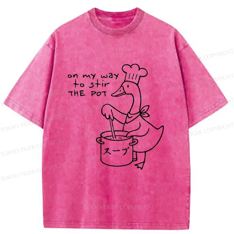 Tokyo-Tiger Goose Chef Washed T-Shirt