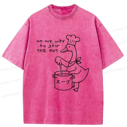 Tokyo-Tiger Goose Chef Washed T-Shirt