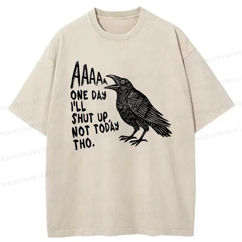Tokyo-Tiger Funny Crow Japan Washed T-Shirt