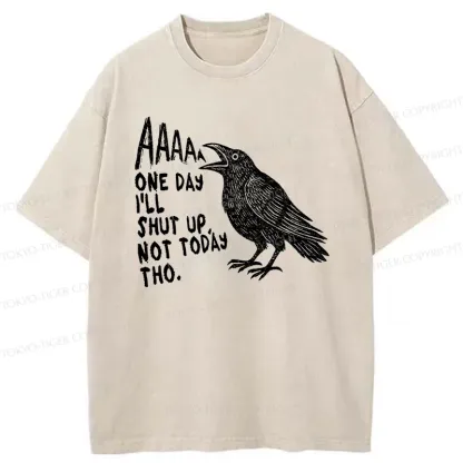 Tokyo-Tiger Funny Crow Japan Washed T-Shirt