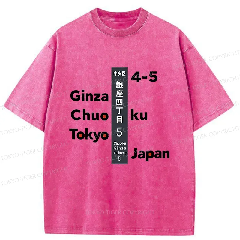 Tokyo-Tiger Ginza Tokyo Washed T-Shirt