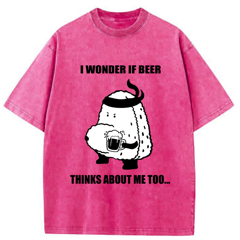 Tokyo-Tiger Onigiri With A Beer Belly Washed T-Shirt