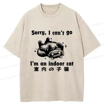 Tokyo-Tiger House Cat Washed T-Shirt