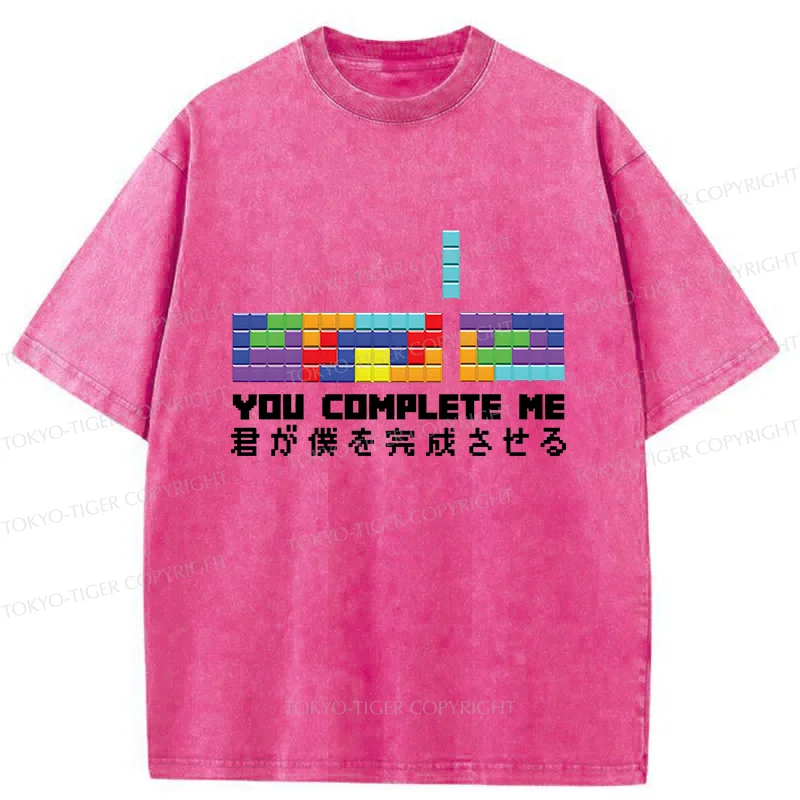 Tokyo-Tiger Lack Of Perfect Tetris Washed T-Shirt
