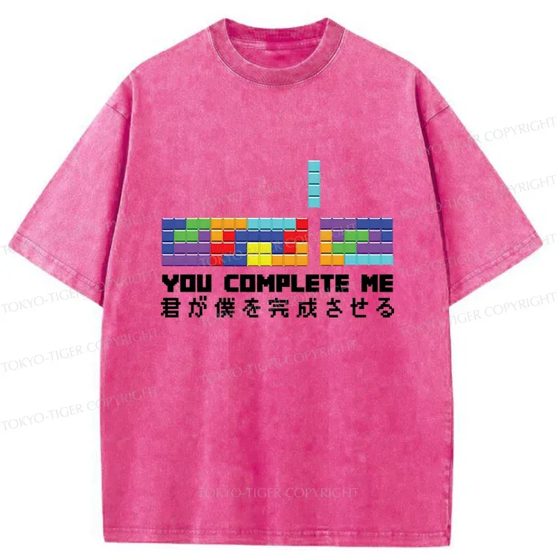Tokyo-Tiger Lack Of Perfect Tetris Washed T-Shirt