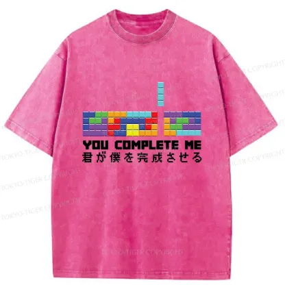 Tokyo-Tiger Lack Of Perfect Tetris Washed T-Shirt