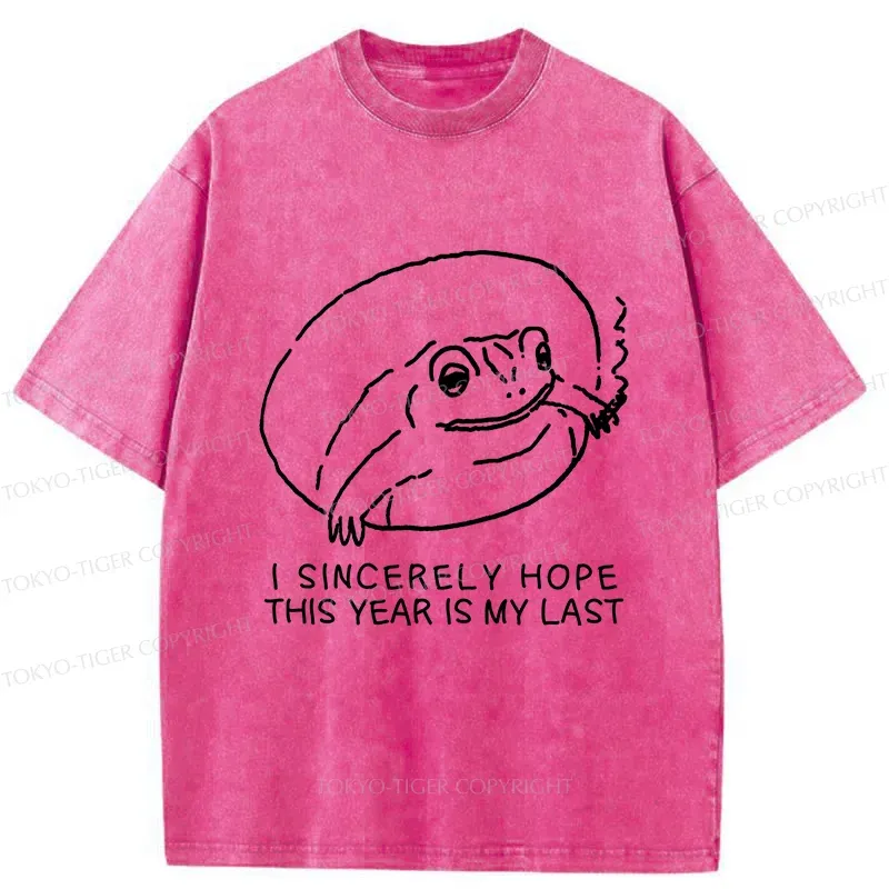 Tokyo-Tiger Melancholy Frog Washed T-Shirt