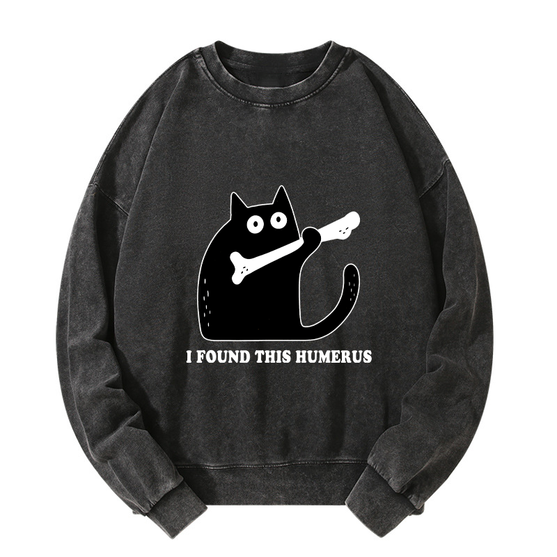 Tokyo-Tiger Cat Found This Humerus Washed Sweatshirt