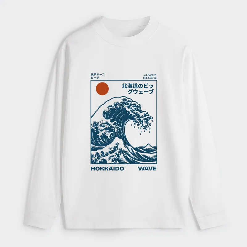 Tokyo-Tiger Hokkaido Wave Japan Classic Long Sleeve T-Shirt