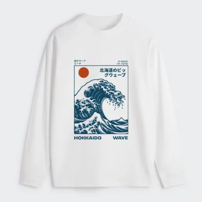 Tokyo-Tiger Hokkaido Wave Japan Classic Long Sleeve T-Shirt