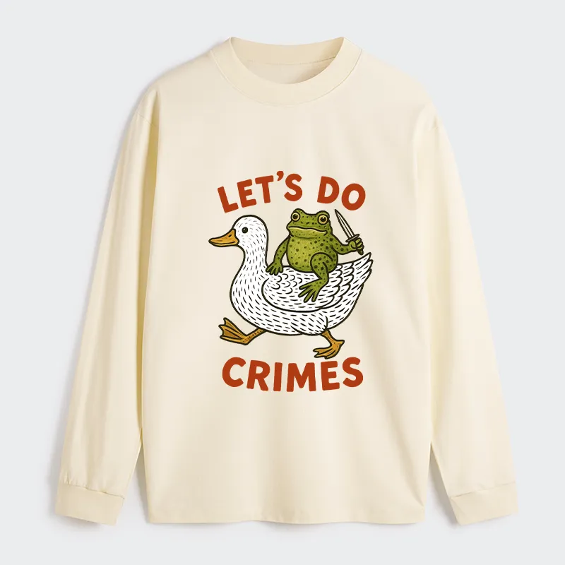 Tokyo-Tiger Frog Ready To Commit Crime Long Sleeve T-Shirt