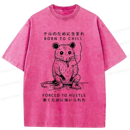 Tokyo-Tiger Busy Possum Washed T-Shirt