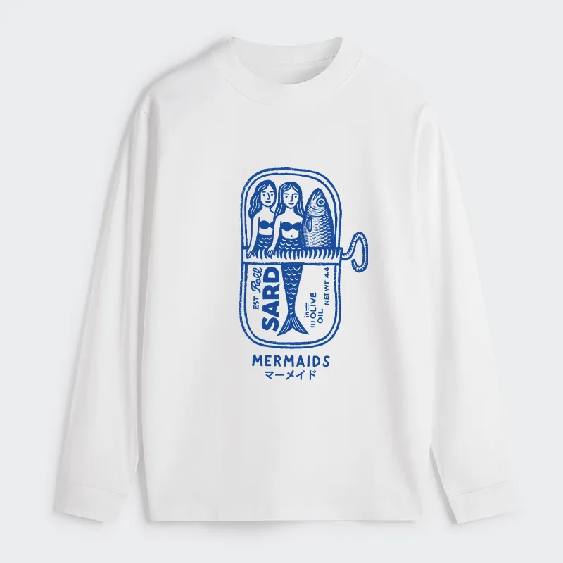 Tokyo-Tiger Mermaid Can Classic Long Sleeve T-Shirt Sale