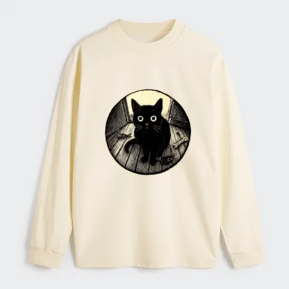 Tokyo-Tiger Waiting Black Cat Classic Long Sleeve T-Shirt