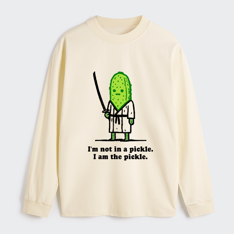 Tokyo-Tiger Funny Cucumber Samurai Classic Long Sleeve T-Shirt