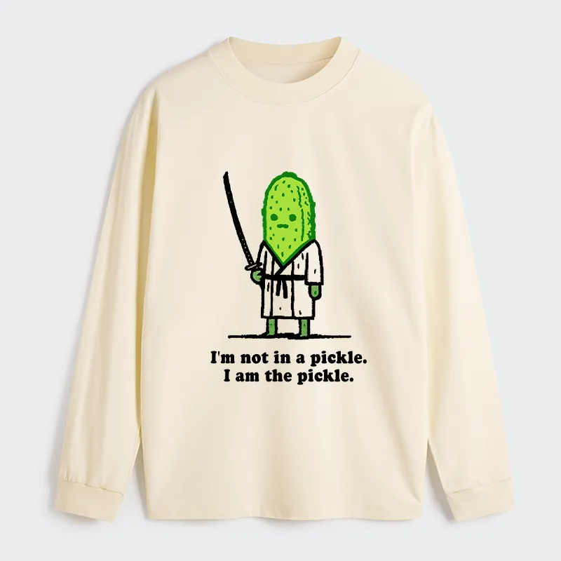 Tokyo-Tiger Funny Cucumber Samurai Classic Long Sleeve T-Shirt