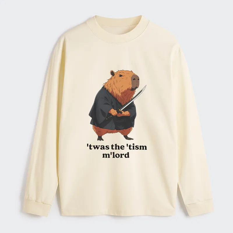 Tokyo-Tiger Focused Samurai Capybara Classic Long Sleeve T-Shirt