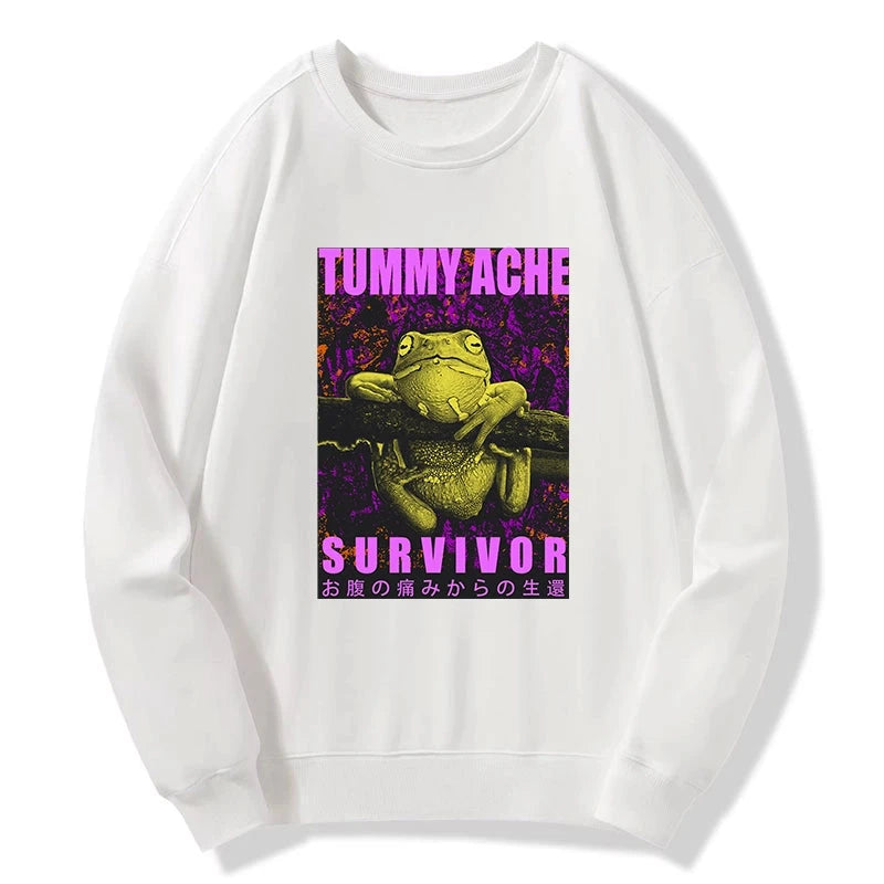Tokyo-Tiger A Frog With Stomachache Sweatshirt