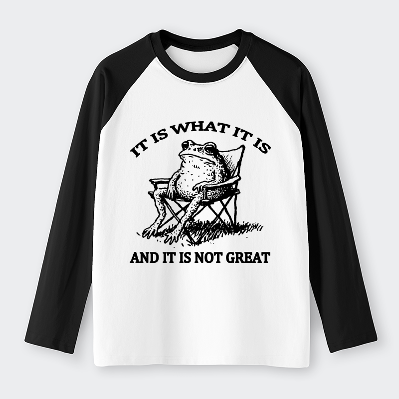 Tokyo-Tiger Resting Frog Funny Raglan Long Sleeve T-shirt