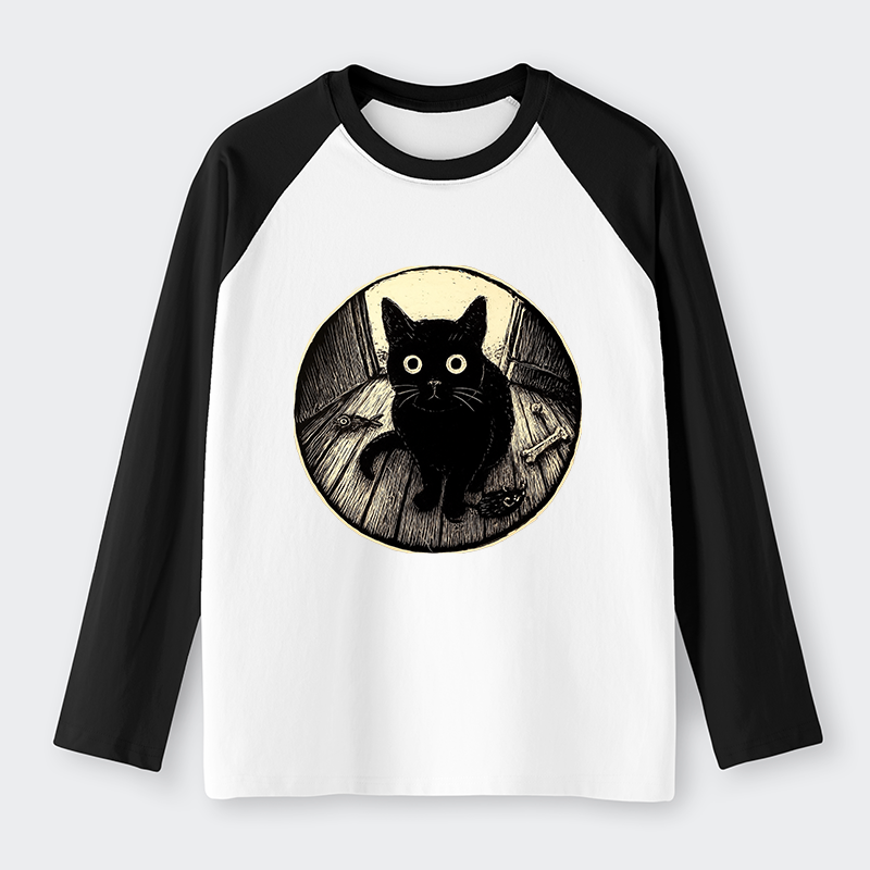 [Copy]Tokyo-Tiger More Spaghetti Less Upsetti Goose Raglan Long Sleeve T-shirt