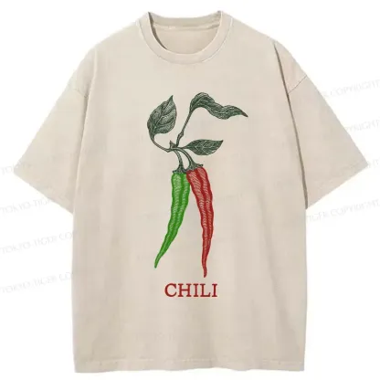 Tokyo-Tiger Red Pepper Washed T-Shirt