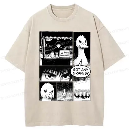 Tokyo-Tiger Duck And Lemonade Washed T-Shirt