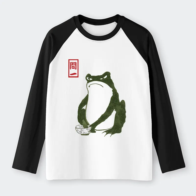 Tokyo-Tiger Hokkaido Wave Japan Raglan Long Sleeve T-shirt