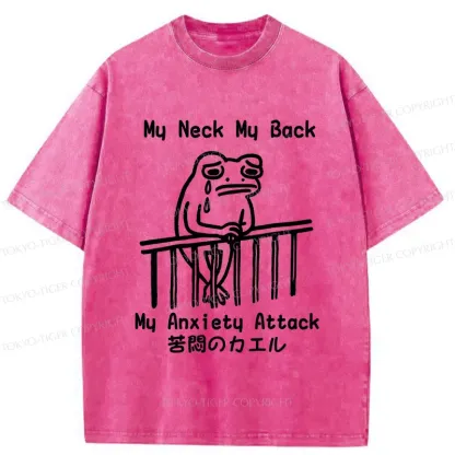 Tokyo-Tiger Melancholy Frog Washed T-Shirt