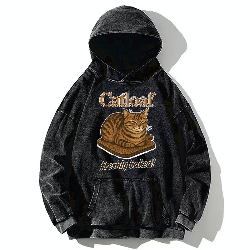 Tokyo-Tiger Japan Catloaf Washed Hoodie