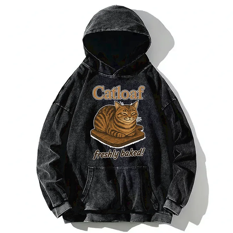 Tokyo-Tiger Japan Catloaf Washed Hoodie