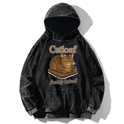 Tokyo-Tiger Japan Catloaf Washed Hoodie